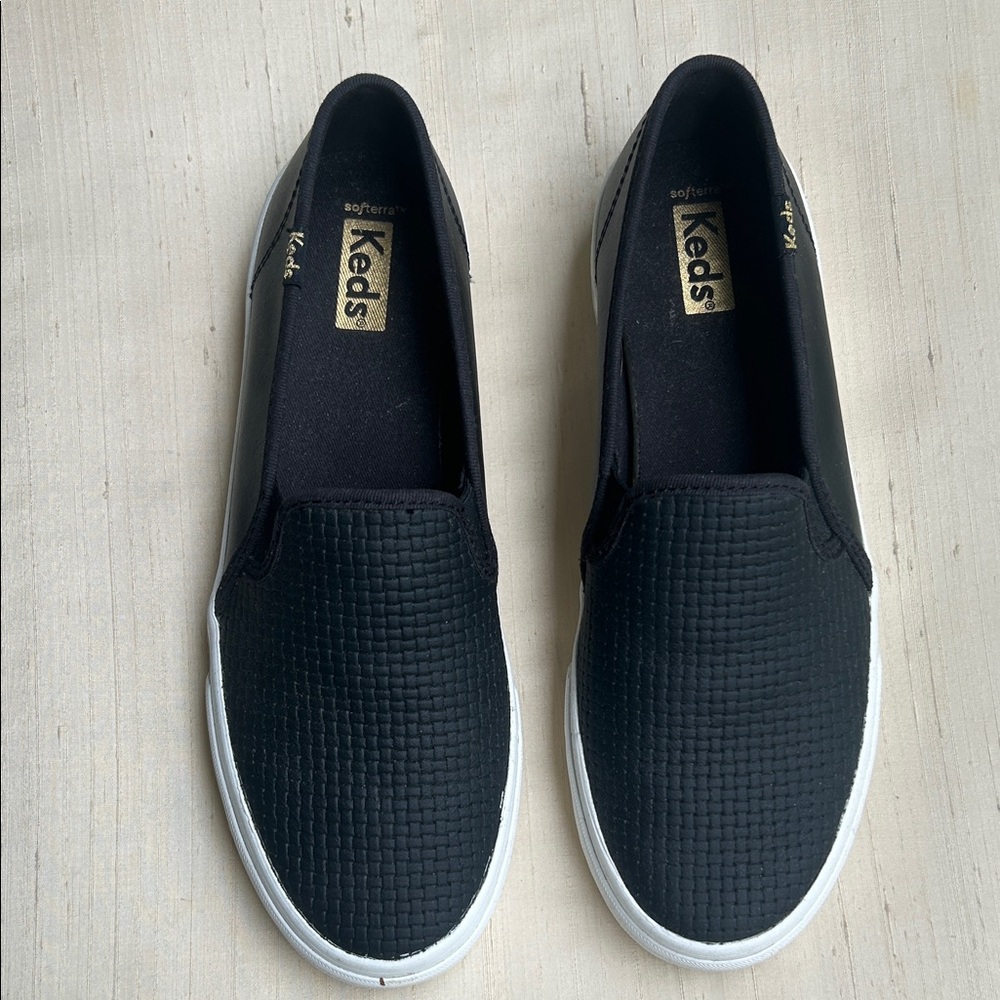 Almost New Keds Black Slip-On Loafers